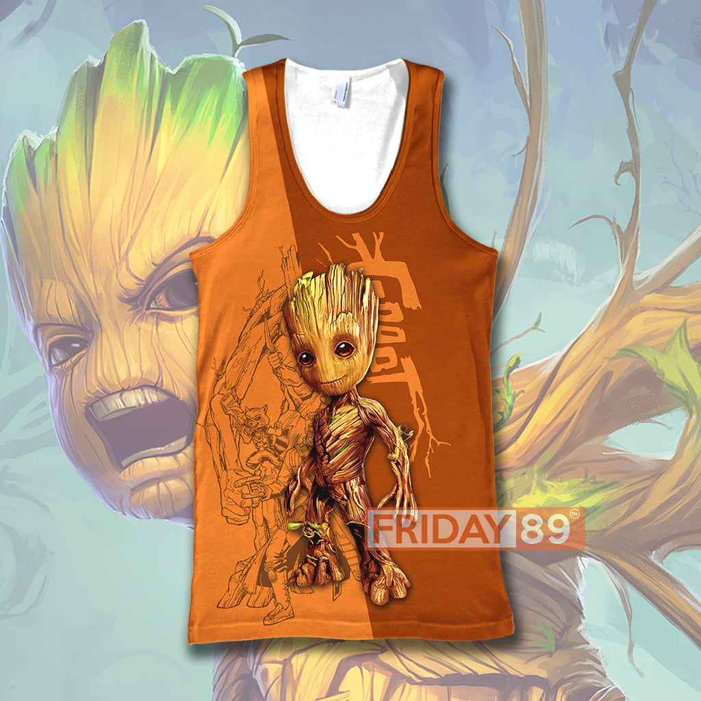  MV Hoodie GR Adorable Baby Guardians T-shirt Amazing High Quality MV Groot Shirt Sweater Tank 2024