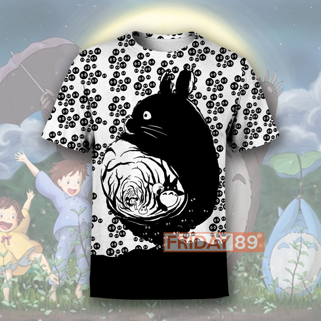  S.Ghibli T-shirt S.Ghibli Totoro Dust Bunnies Totoro Art 3D Print T-shirt Amazing High Quality S.Ghibli Totoro Hoodie Sweater Tank 