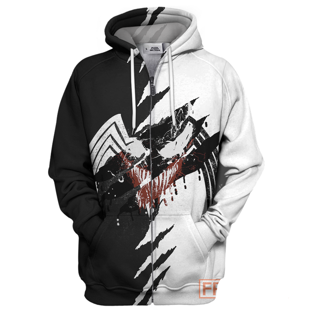  Venom MV T-shirt Venom Black & White T-shirt MV Venom Hoodie Sweater Tank 2023
