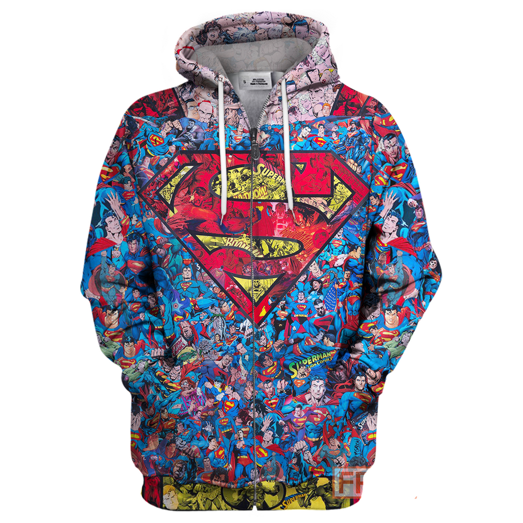  DC Super M Hoodie Super M Pattern T-shirt Awesome DC Shirt Sweater Zip Tank 