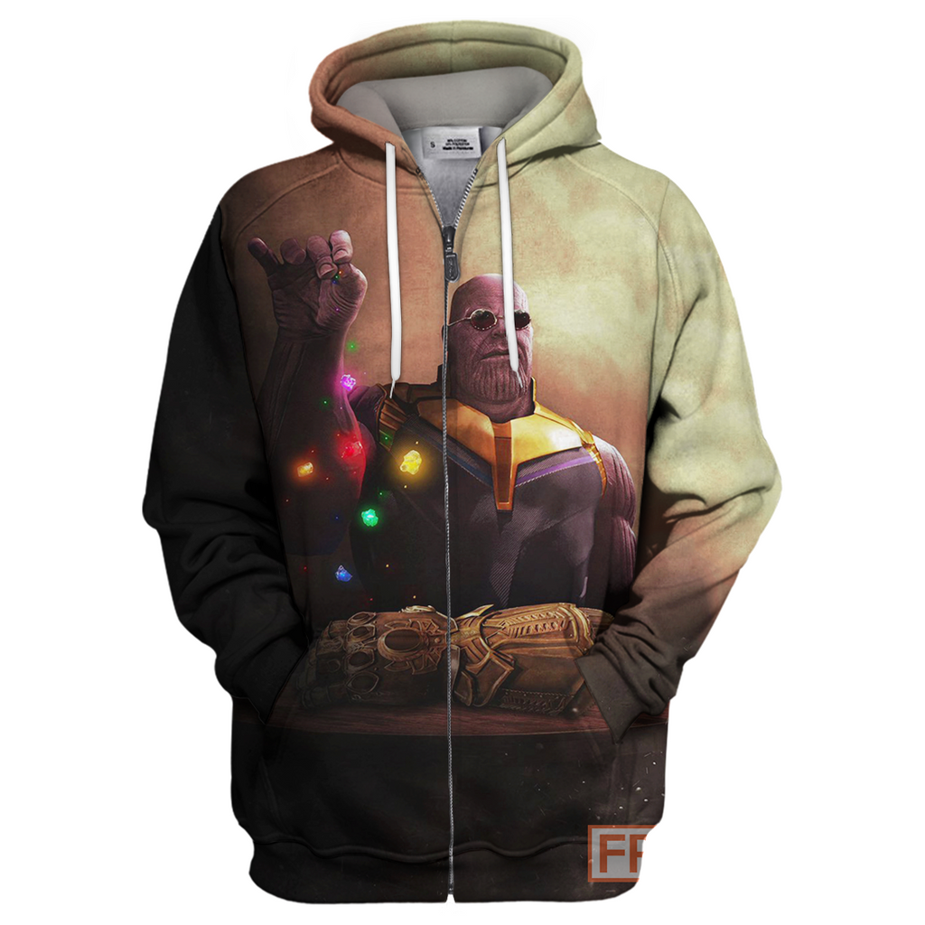  MV Thanos Hoodie ThaBae Infinity Stones T-shirt Amazing MV Thanos Shirt Sweater Tank 