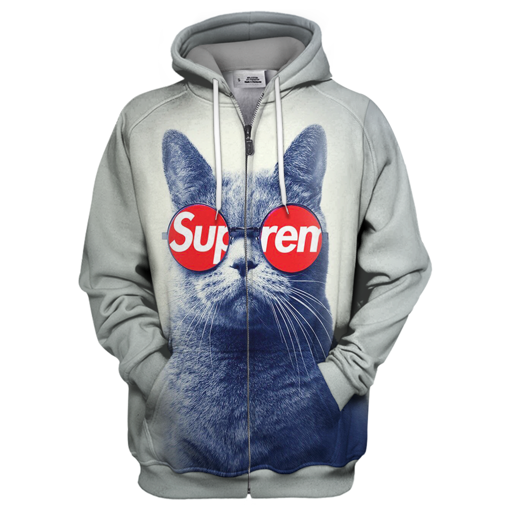 Gifury Cat Hoodie Cat Supreme 3D Print T-shirt Cat Shirt Sweater Tank 2023