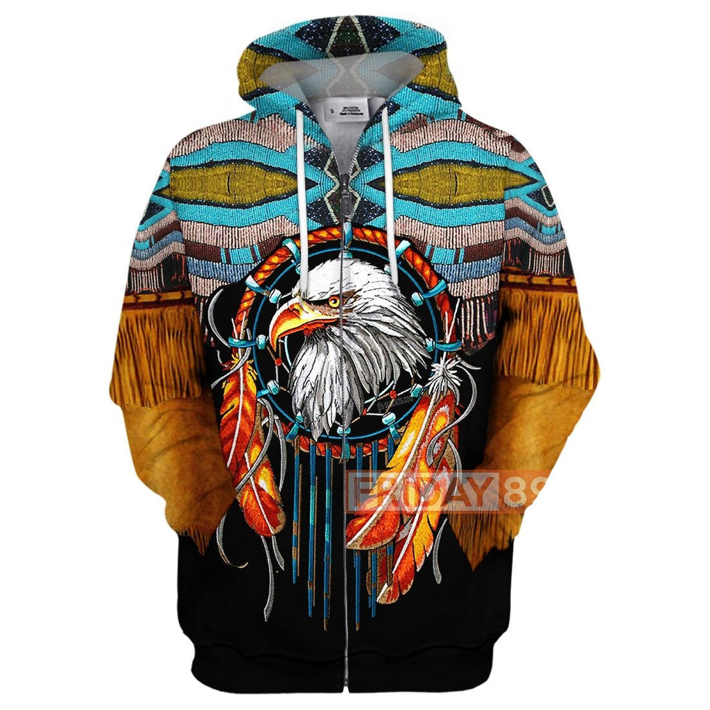 Gifury Native America T-shirt Native Dreamcatcher Eagle T-shirt Native American Hoodie Sweater Tank 2022