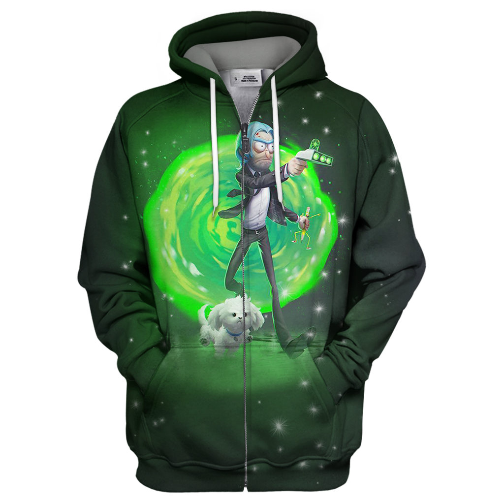  John Wick Hoodie John Wick Rick And Morty Crossover 3D Print T-shirt John Wick Shirt Sweater Tank 2023