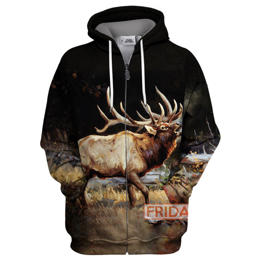 Gifury Hunting Hoodie Beauty Deer Moose Wildlife Art Hunting 3D Print T-shirt Hunting Shirt Sweater Tank 2026