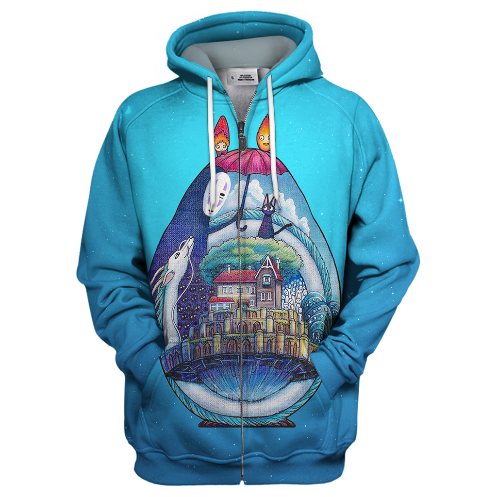  S.Ghibli Hoodie Spirited Away 3D Print T-shirt Awesome S.Ghibli Shirt Sweater Tank 