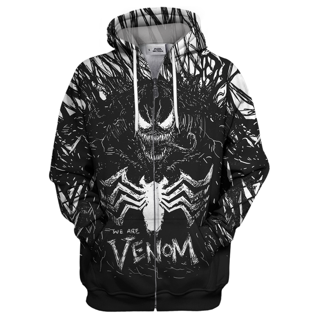  Venom Shirt We Are Venom Carnage Black White Hoodie MV Venom Hoodie Sweater Tank 2023