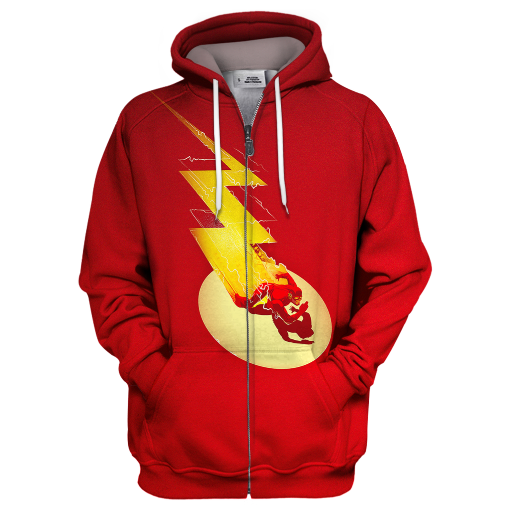  DC The Flash Hoodie The Flash Super Hero 3D Print Shirt DC The Flash Shirt Sweater Tank