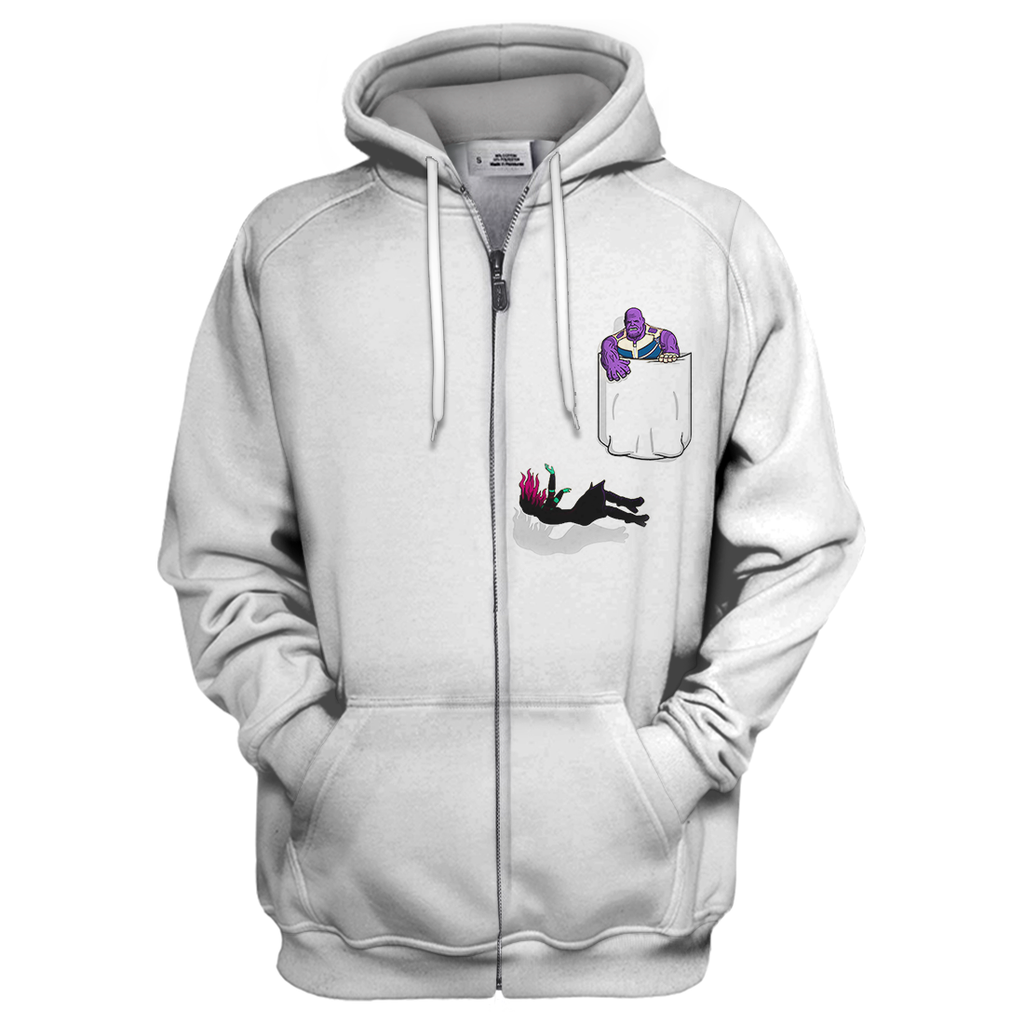  MV Thanos Hoodie Thanos & Daughter Pocket T-shirt Awesome MV Thanos Shirt Sweater Tank 