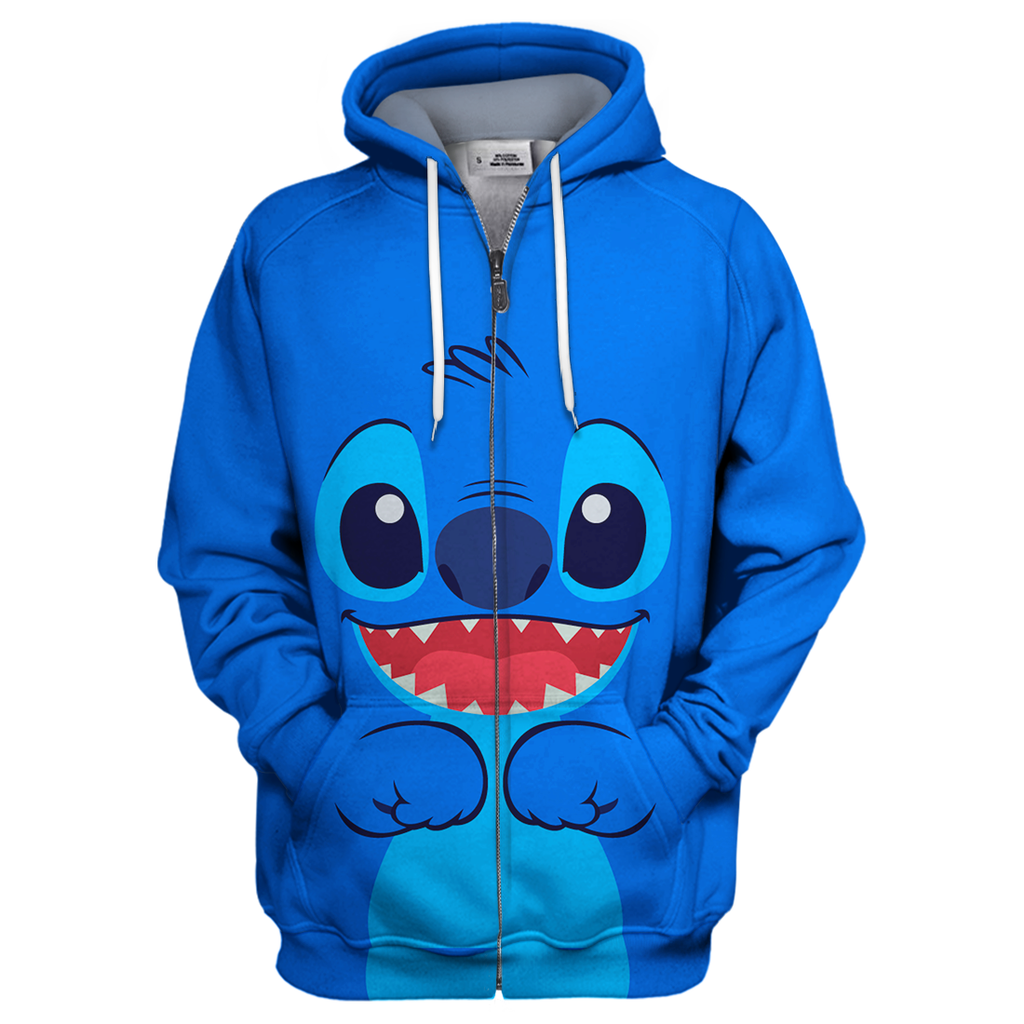 Stitch Hoodie Blue Stitch 3D Print T-shirt DN Shirt Sweater Tank