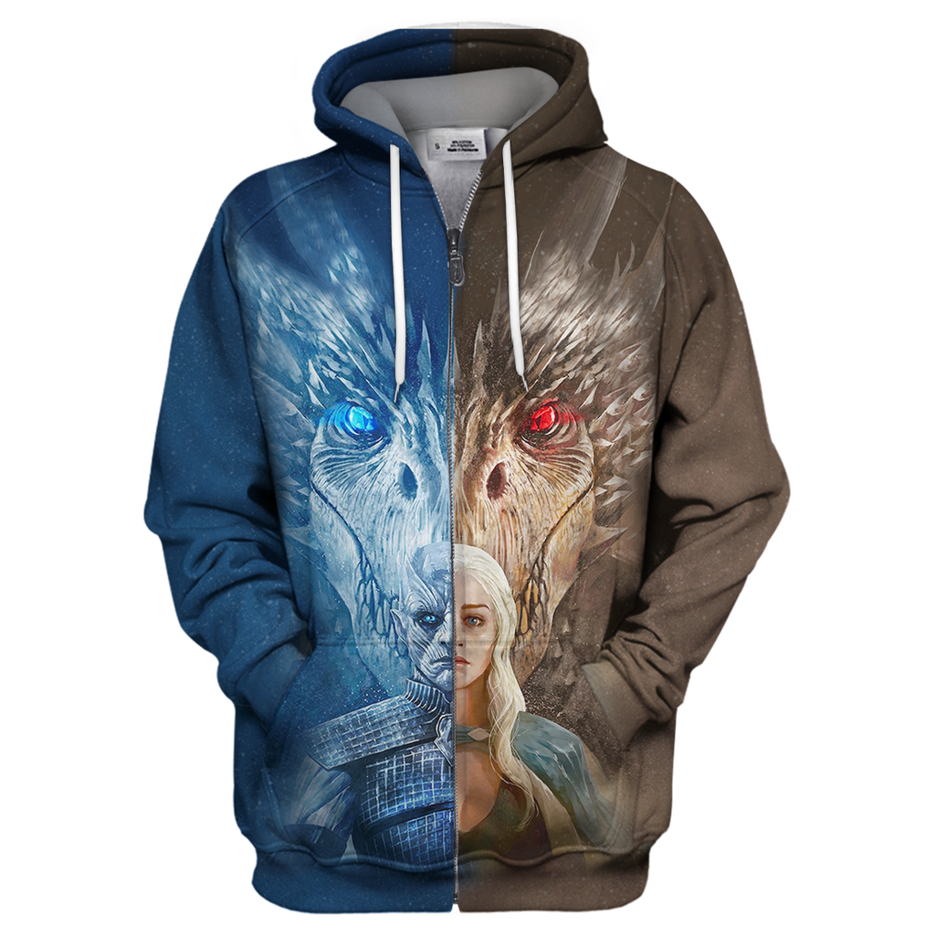  GOT T-shirt Ice & Fire Dragon Got 3D Print T-shirt GOT Hoodie Sweater Tank 