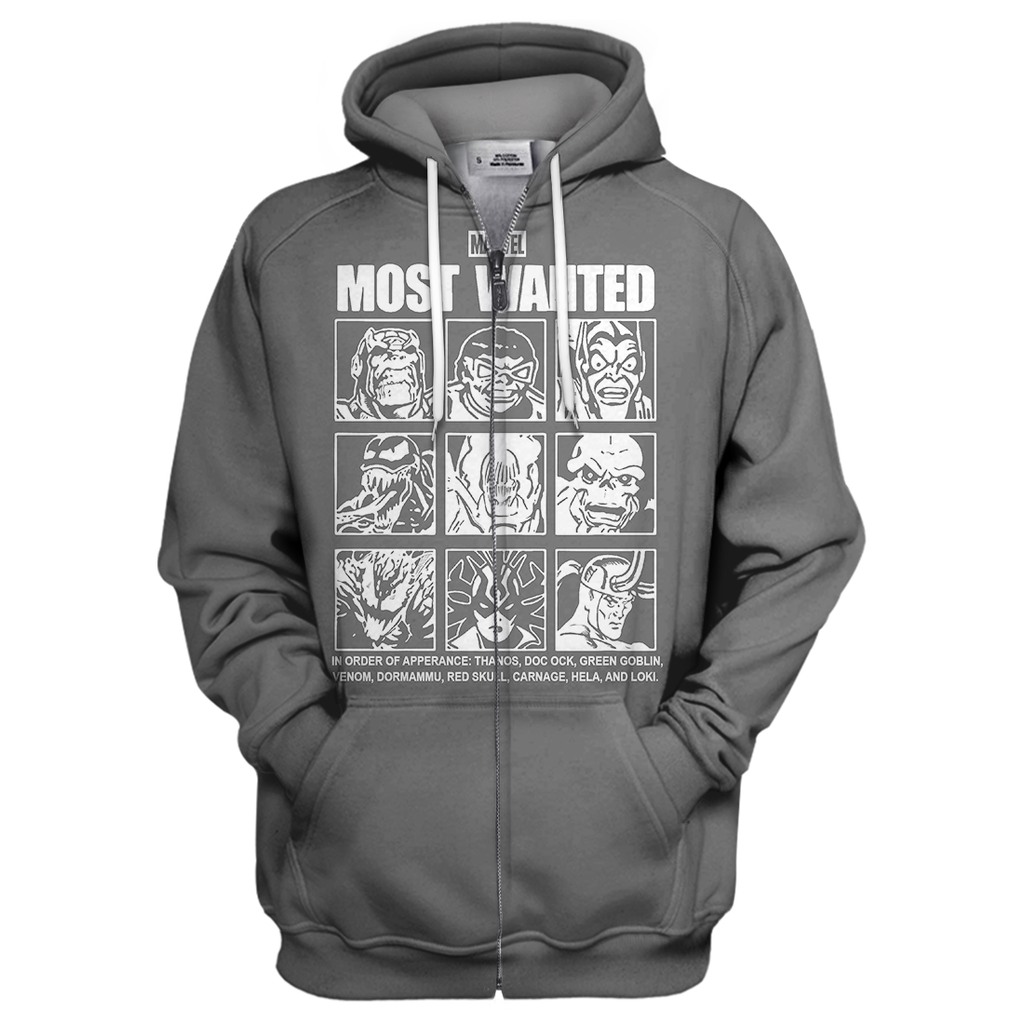  MV Hoodie Marvel Most Wanted 3D Print T-shirt  MV Shirt Sweater Tank 2023