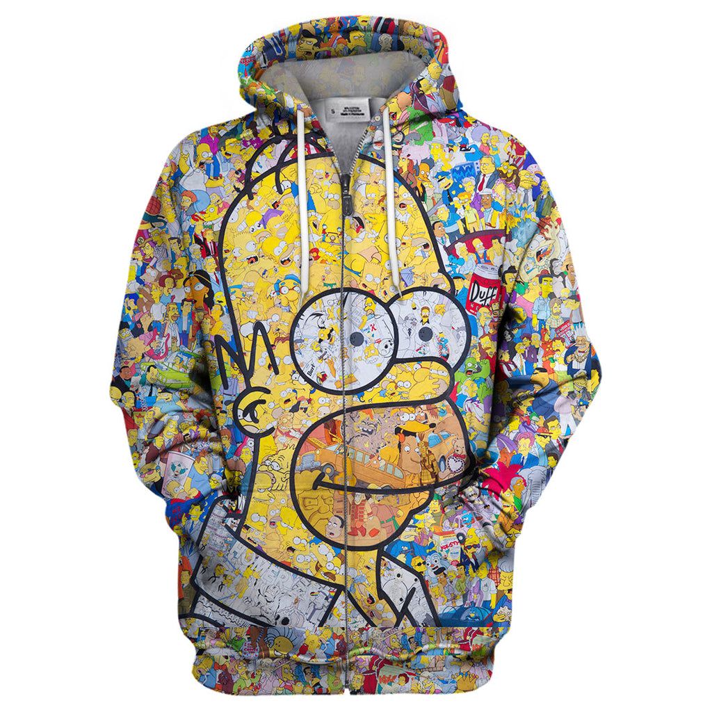  The Simpsons Hoodie The Simpsons Art 3D Print T-shirt Awesome The Simpsons Shirt Sweater Tank 2023