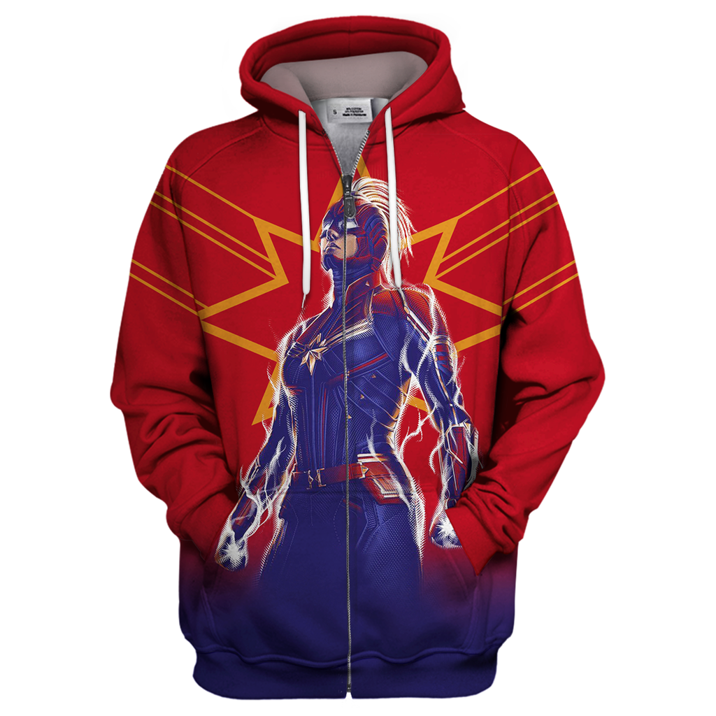  MV T-shirt Captain Marvel 3D Print T-shirt MV Hoodie Sweater Tank 2023