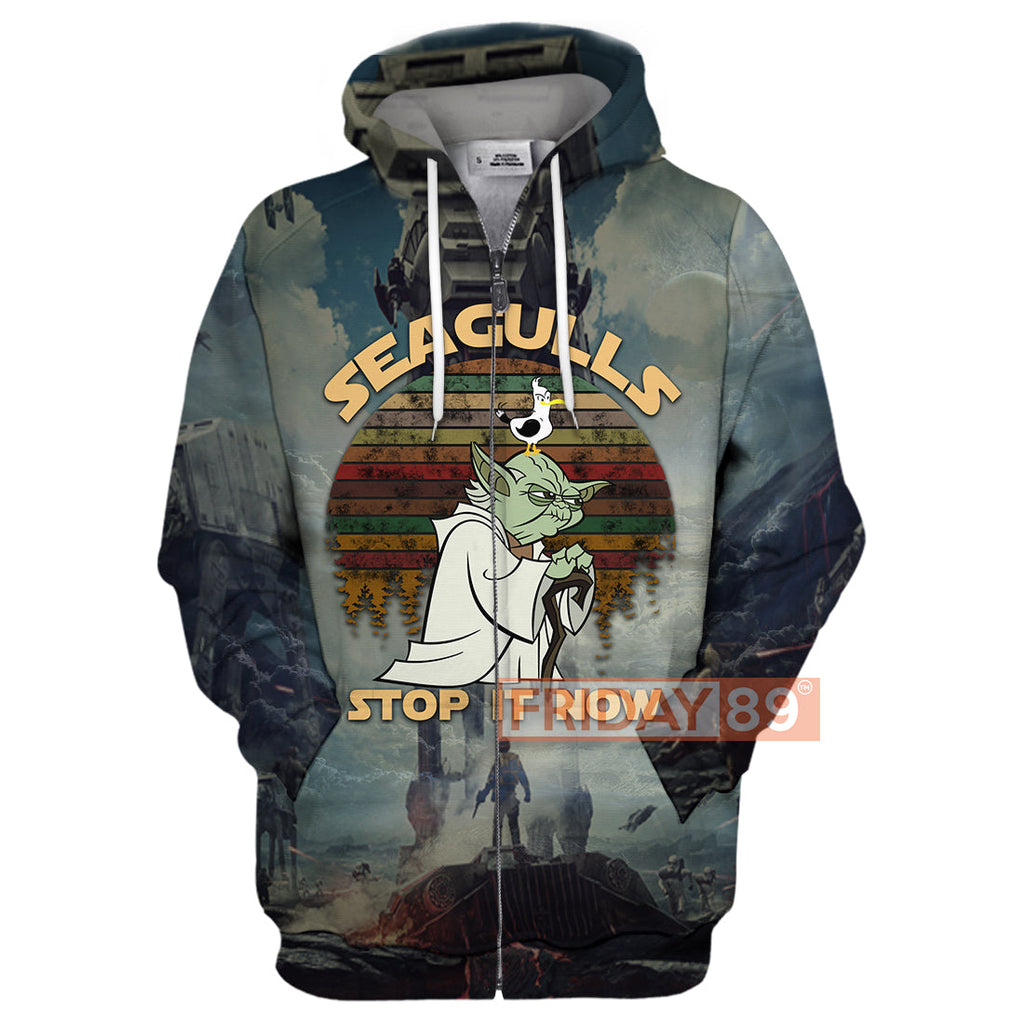  SW T-shirt SW Yoda Master Seagulls Stop It Now 3D Print T-shirt Amazing SW Hoodie Sweater Tank 2026