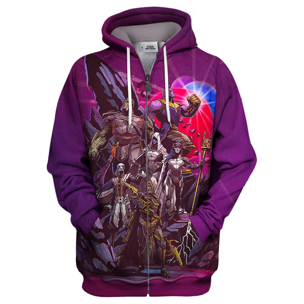 MV Thanos Hoodie Thanos Black Order 3D Print T-shirt Amazing MV Thanos Shirt Sweater Tank 2023