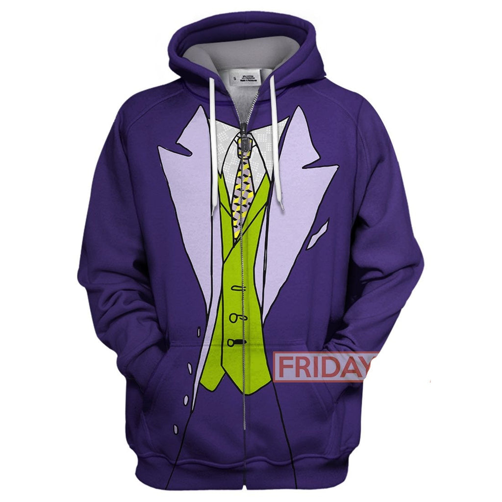  Joker Hoodie Joker Suit Cosplay Shirt Cool High Quality Joker Shirt Sweater Tank