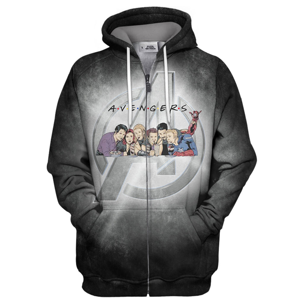  MV Hoodie Avengers Friends 3D Print Black T-shirt Amazing MV Avengers Shirt Sweater Tank 2023