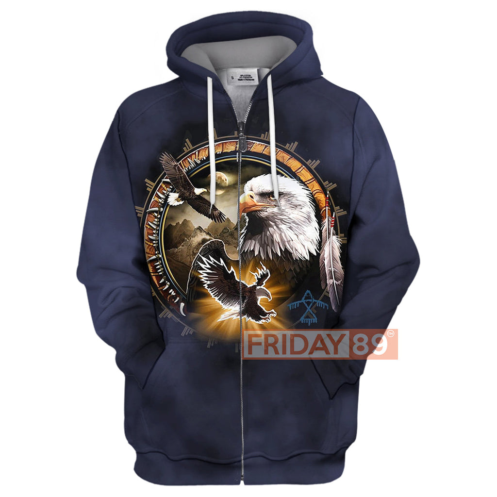 Gifury Native American Hoodie Native American Eagle Dreamcatcher 3D Print T-shirt Native American Shirt Sweater Tank 2022