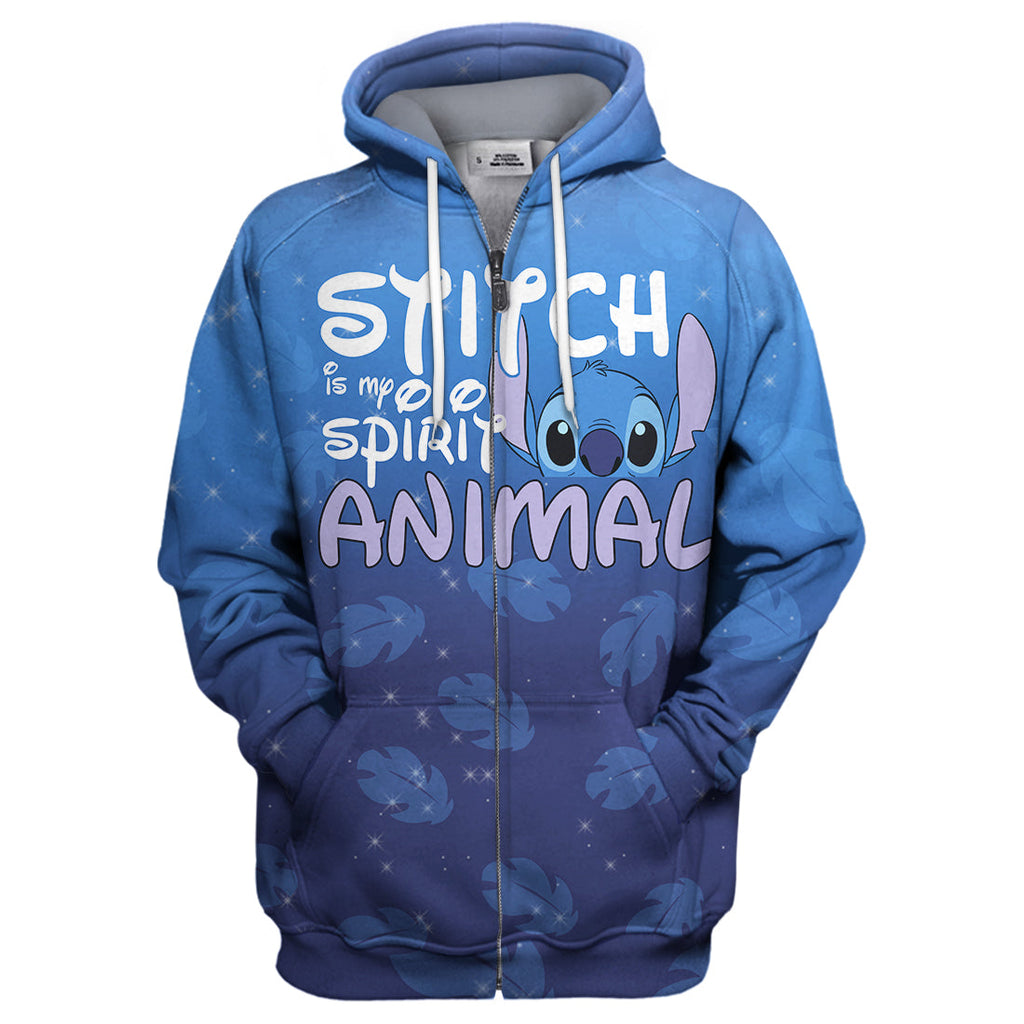 Stitch T-shirt Stitch is my spirit animal T-shirt Awesome DN Hoodie Sweater Tank