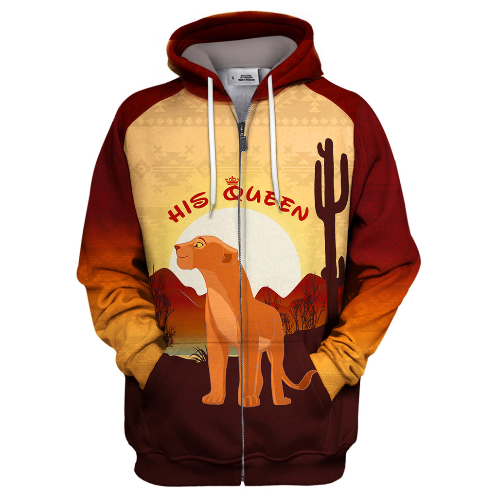 LK T-shirt His Queen Nala Hakuna Matata T-shirt DN Couple Hoodie Sweater Tank