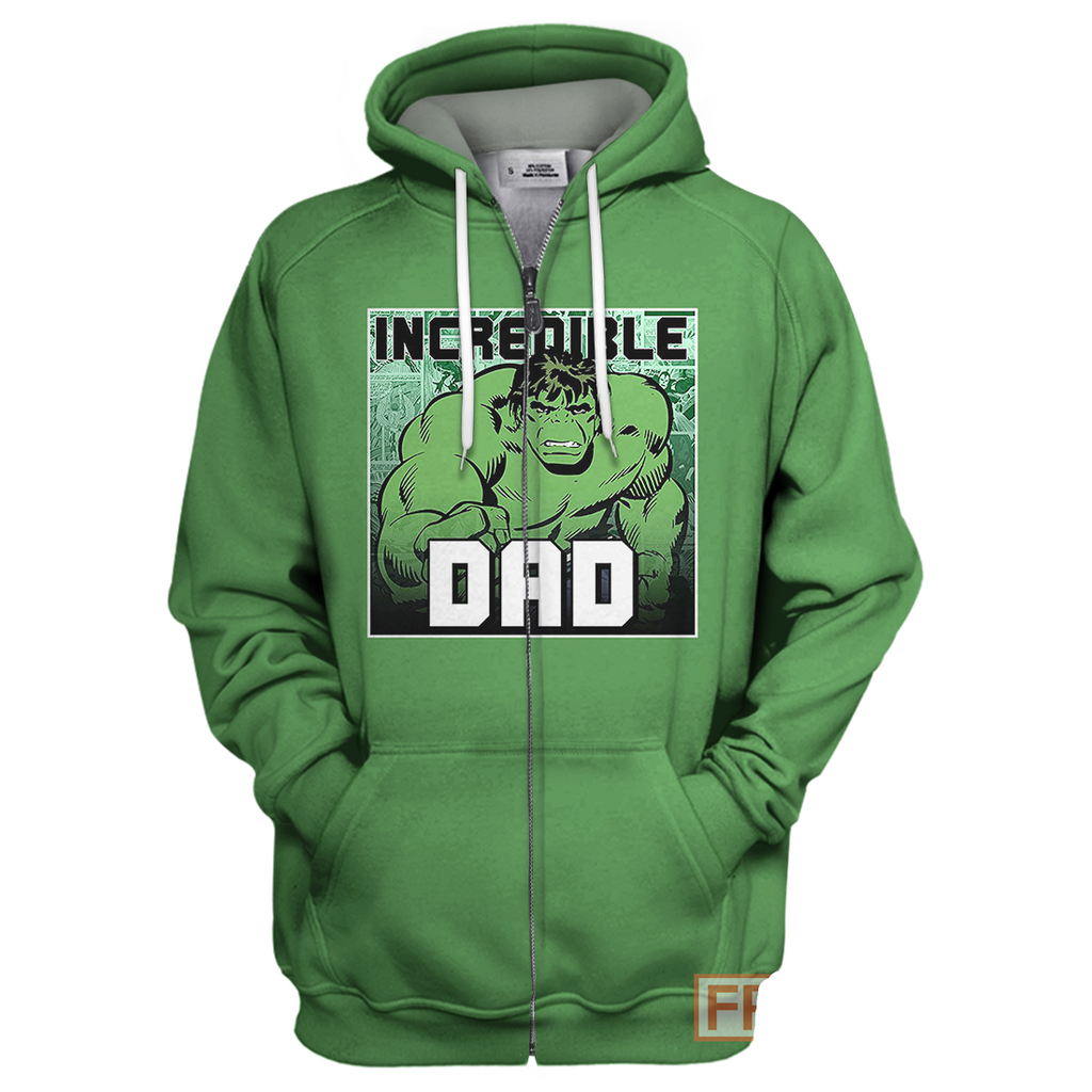  MV Hulk Hoodie TH Shirt - Incredible Dad T-shirt High Quality MV Hulk Shirt Sweater Tank 