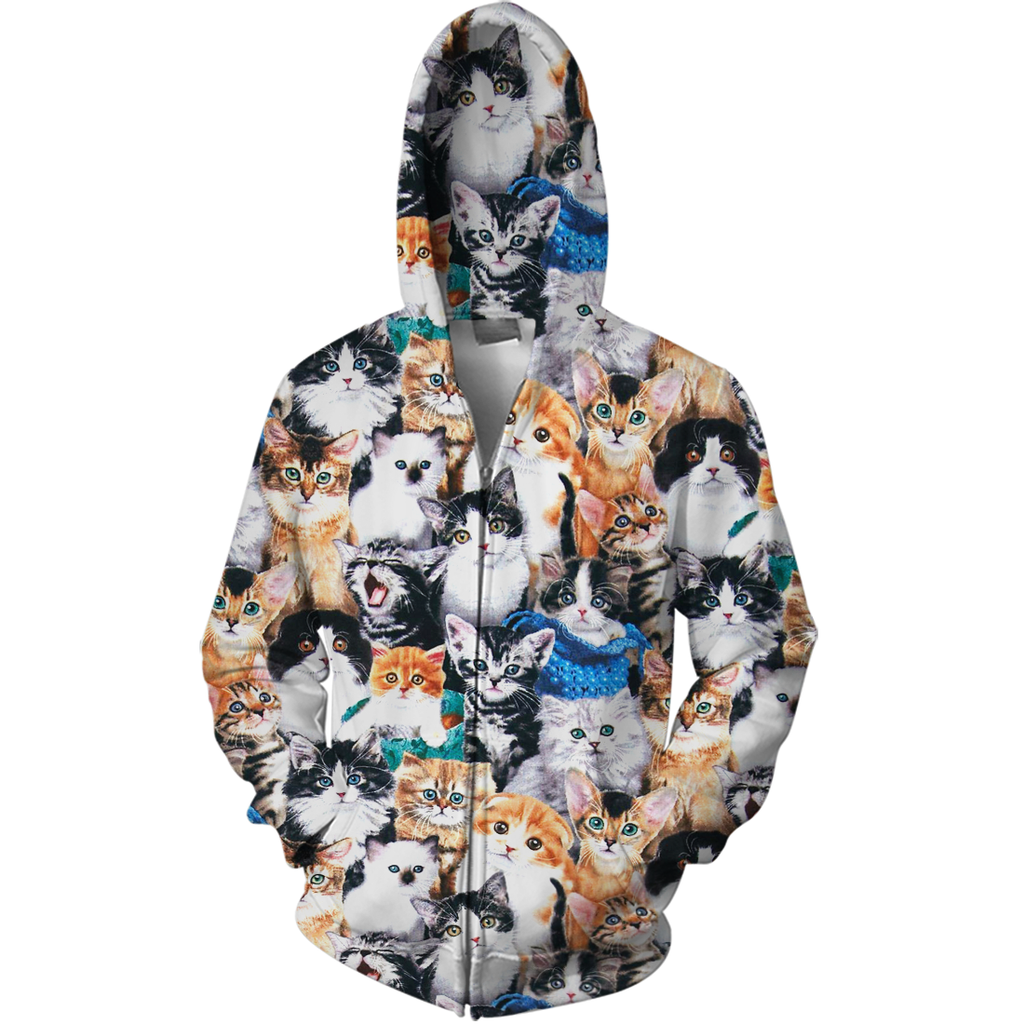 Gifury Cat T-shirt Cats Cute Pattern T-shirt Cat Hoodie Sweater Zip Hoodie 2023