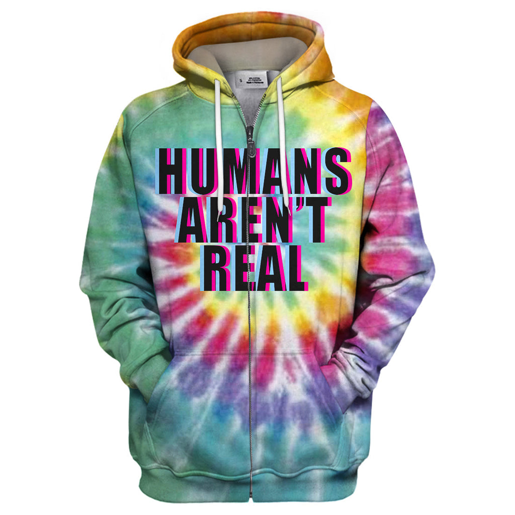  Alien T-shirt Humans Aren't Real Tie Dye T-shirt Amazing Alien Hoodie Sweater Tank 2026