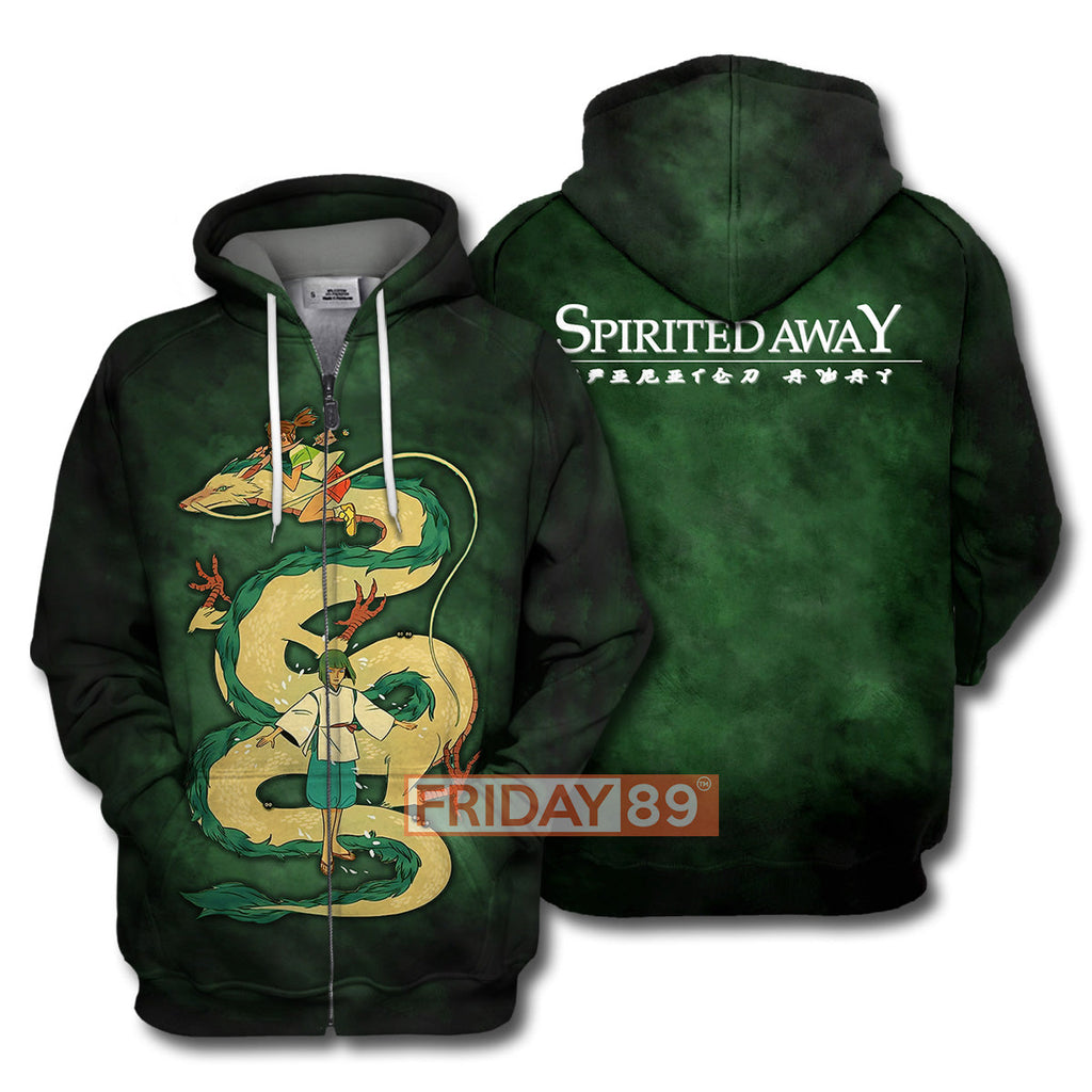  S.Ghibli Spirited Away Hoodie S.Ghibli Spirited Away Chihiro Hako Dragon T-shirt S.Ghibli Spirited Away Shirt Sweater Tank 