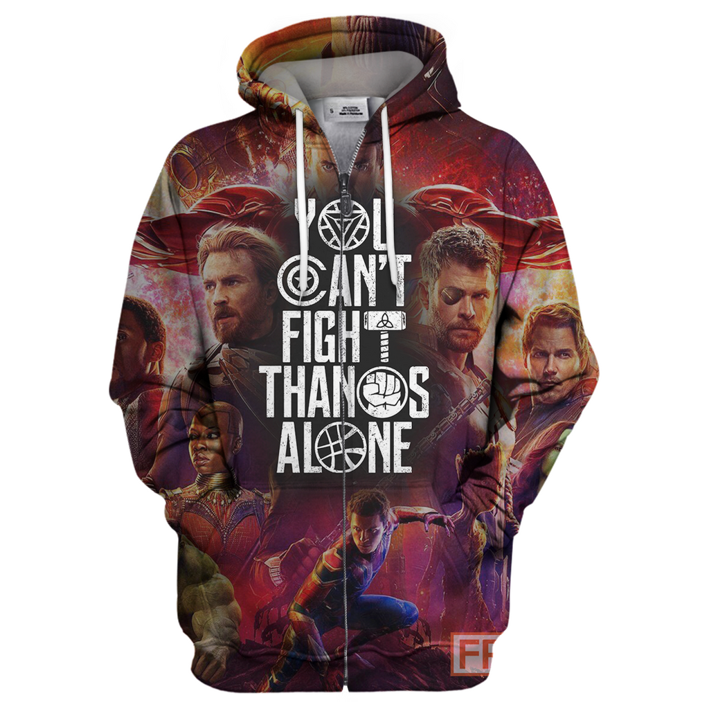  MV T-shirt You Can't Fight Thanos Alone T-shirt Awesome MV Hoodie Sweater Tank 