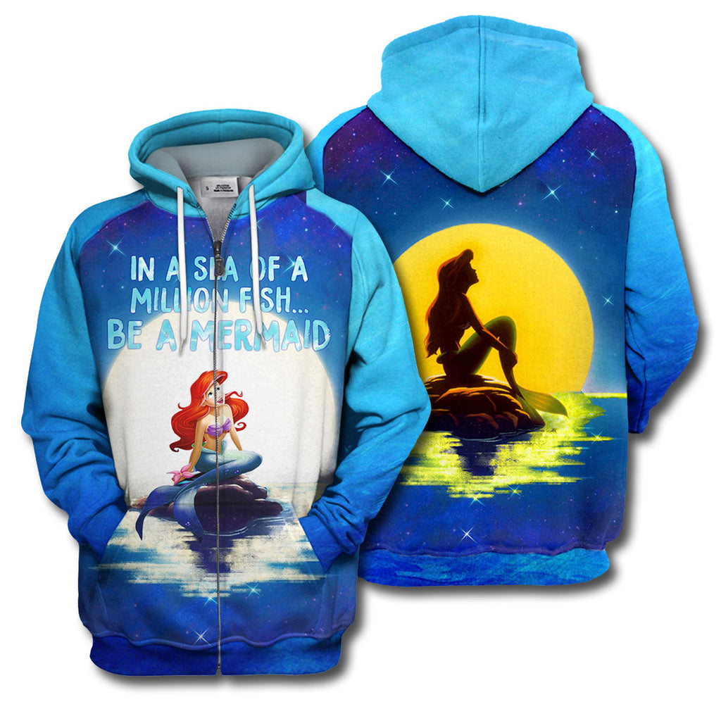TLM T-shirt Be A Mermaid 3D Print T-shirt Amazing DN Hoodie Sweater Tank