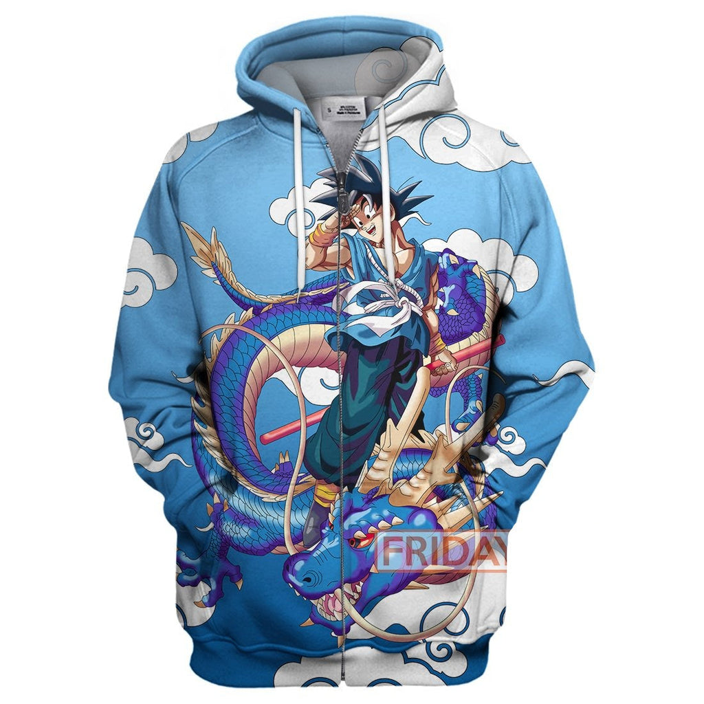  Dragon Ball Hoodie Goku With Dragon T-shirt Amazing High Quality Dragon Ball Shirt Sweater Tank 