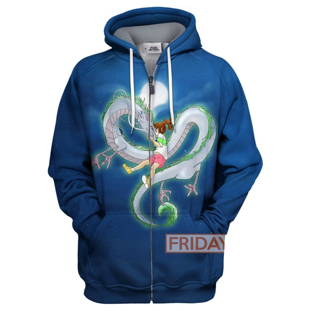  S.Ghibli Spirited Away Hoodie S.Ghibli Spirited Away Chihiro Dragon T-shirt Amazing S.Ghibli Shirt Sweater Tank 