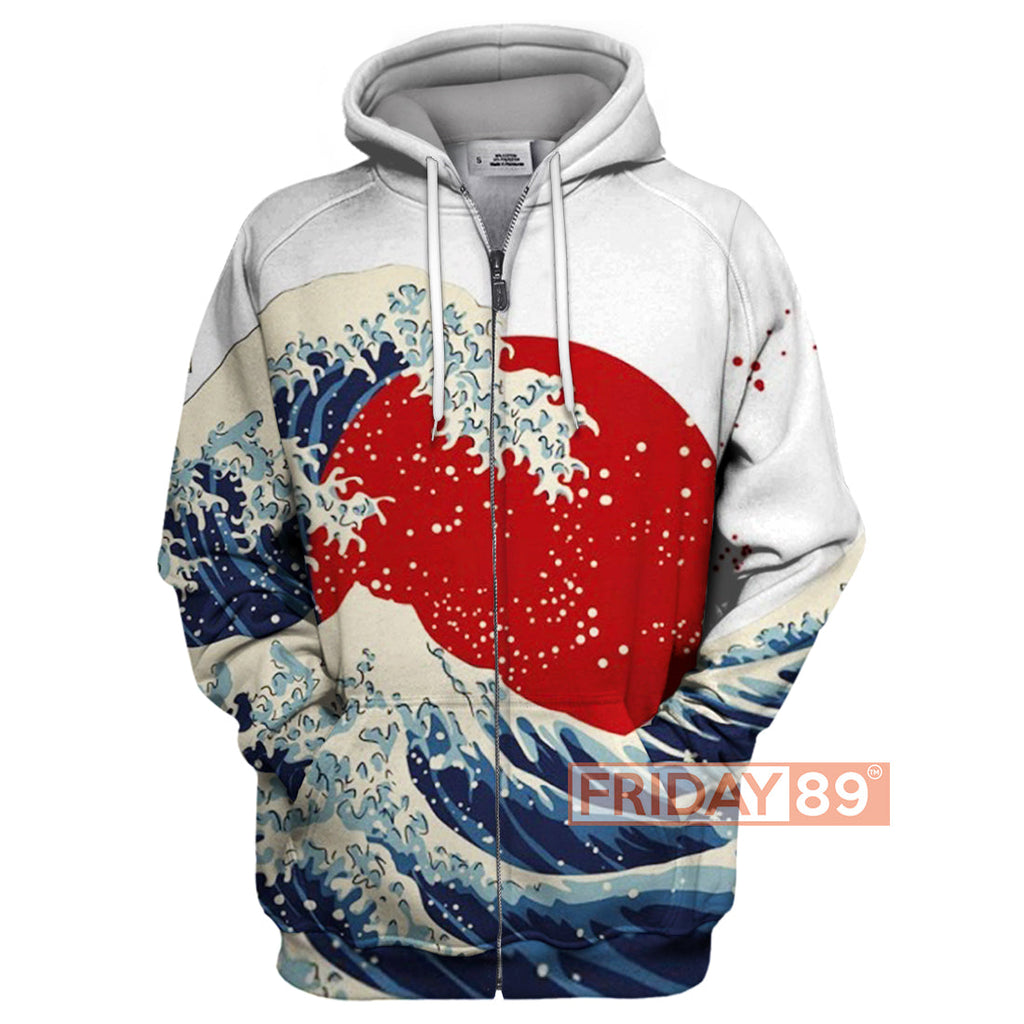 Gifury Japan Hoodie The Great Wave of Fukushima Japan Culture 3D Print T-shirt Japan Shirt Sweater Tank 2026