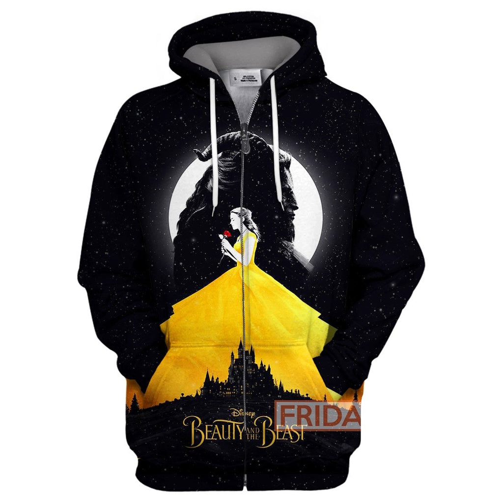 Beauty And The Beast T-shirt Beauty n The Beast Silhouette T-shirt DN Hoodie Sweater Tank