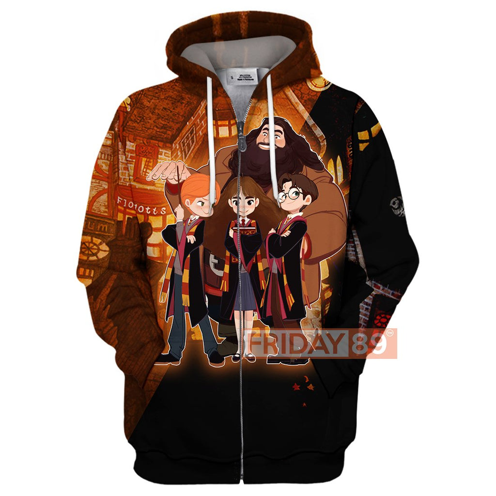 HP Village And Friends Over Print Hoodie T-shirt