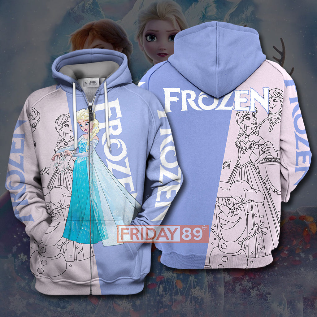 Frozen T-shirt Princess Elsa and Anna Frozen T-shirt Awesome DN Elsa Hoodie Sweater Tank