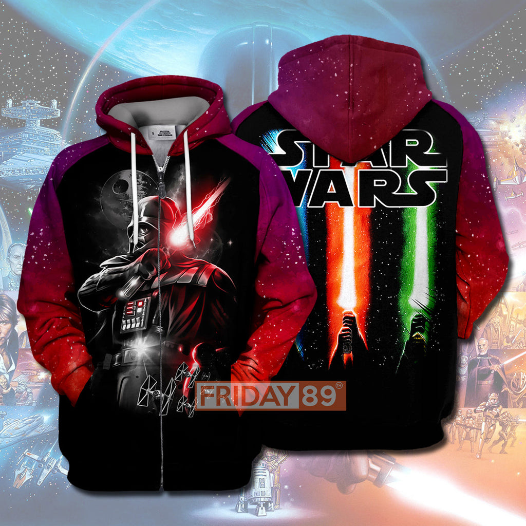  SW T-shirt SW Dark Lord D.Vader Lightsaber All Over PRINT T-shirt Awesome SW Hoodie Sweater Tank 2026