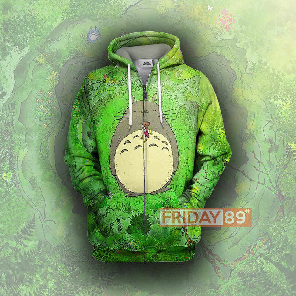  S.Ghibli Hoodie S.Ghibli Green Totoro Anime T-shirt Awesomr High Quality S.Ghibli Totoro Shirt Sweater Tank 