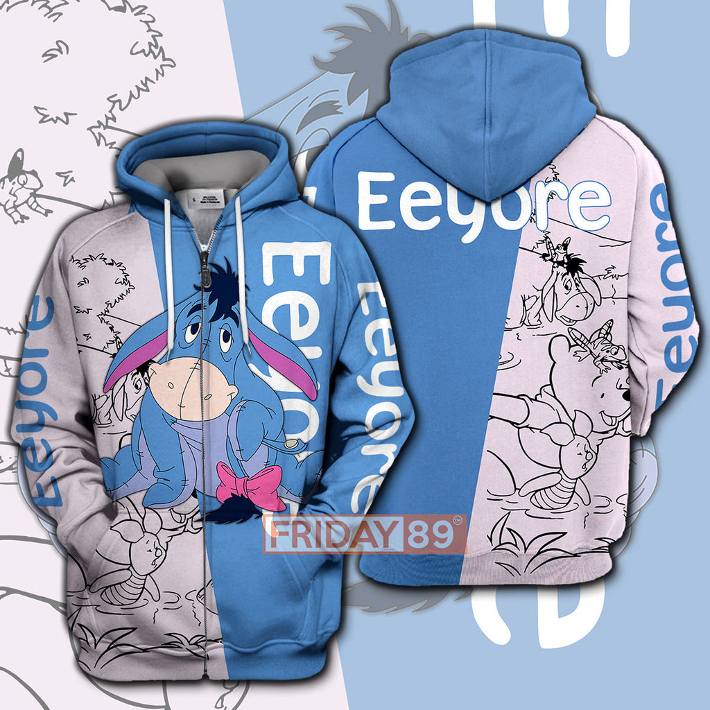 WTP T-shirt Eeyore Adorable Donkey Pooh Friends T-shirt Awesome DN Hoodie Sweater Tank