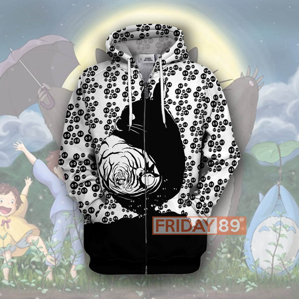  S.Ghibli T-shirt S.Ghibli Totoro Dust Bunnies Totoro Art 3D Print T-shirt Amazing High Quality S.Ghibli Totoro Hoodie Sweater Tank 