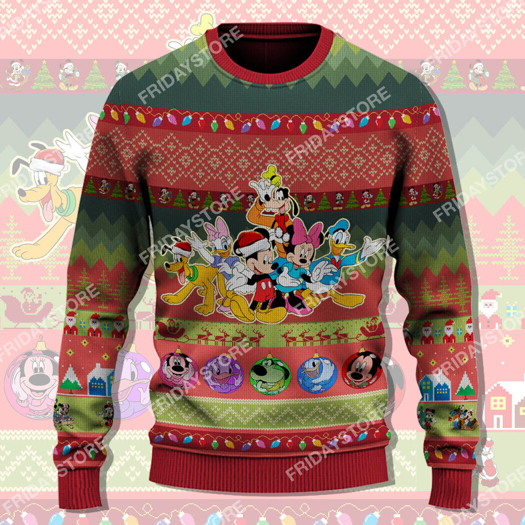  DN Sweater House Of Mouse Christmas Ugly Sweater Amazing DN MK Mouse Ugly Sweater