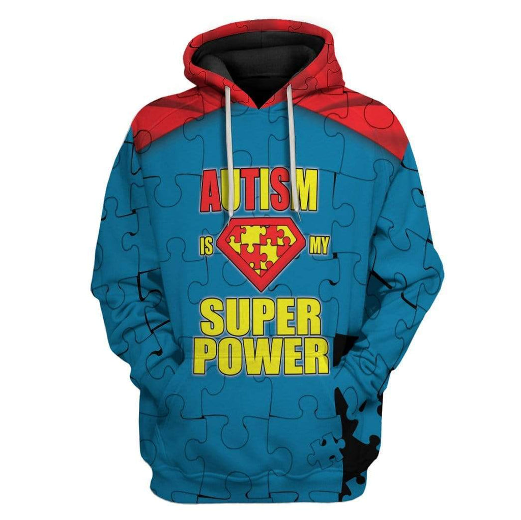  Autism Superhero Shirt Autism Is My Superpower T-shirt Superhero Costume Hoodie Autism Apparel 