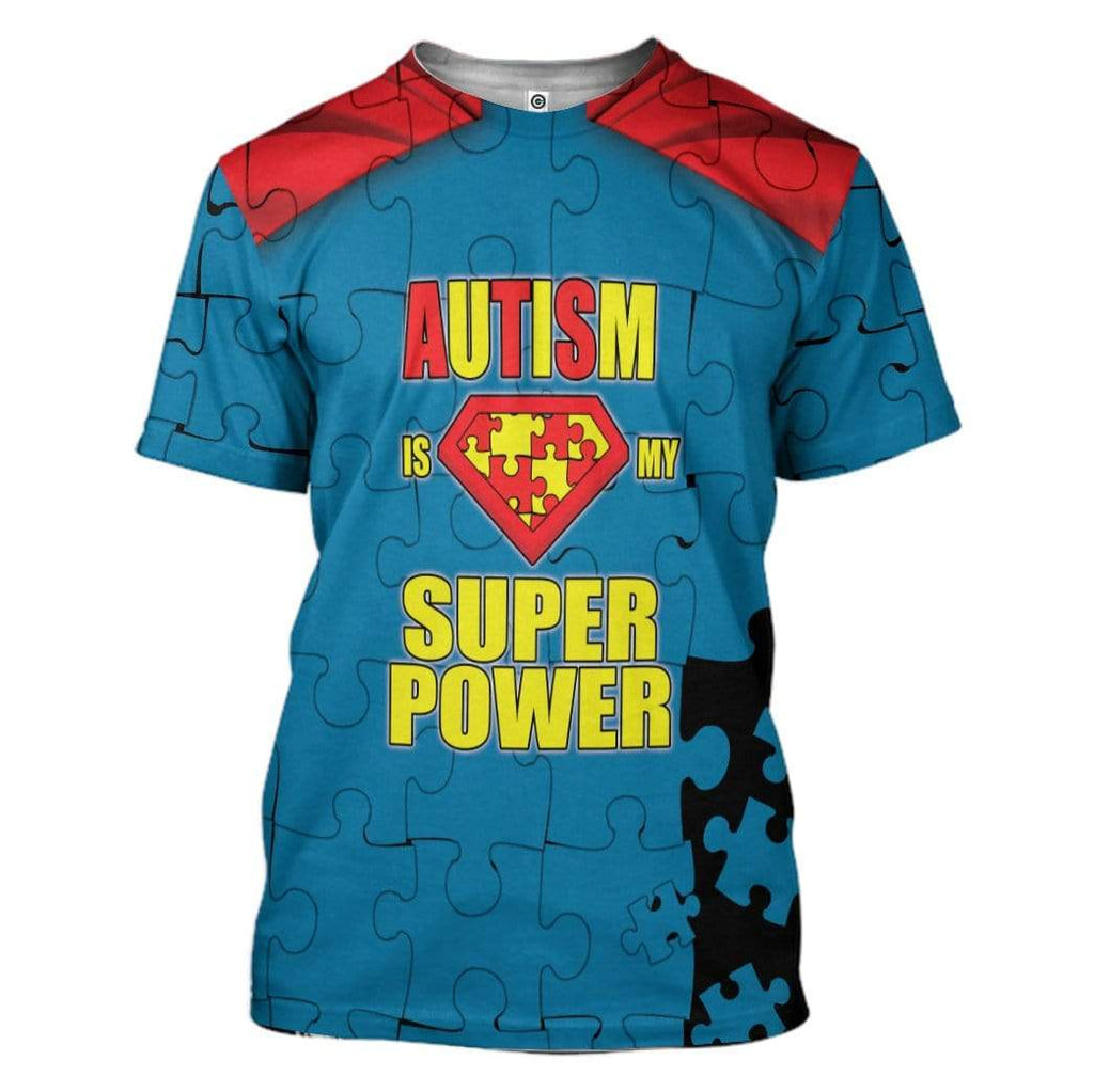  Autism Superhero Shirt Autism Is My Superpower T-shirt Superhero Costume Hoodie Autism Apparel 2023