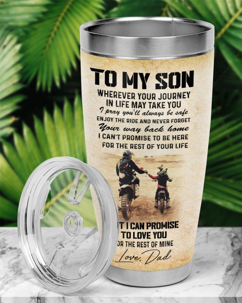 Gifury Father's Day Tumbler 20 oz Best Gift For Father Father And Son Riding Partner For Life Tumbler 20 oz Father Travel Mug 2023