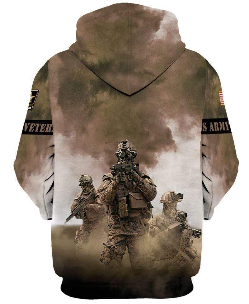 Veteran Hoodie Soldier US Army T-shirt Hoodie Military Shirts