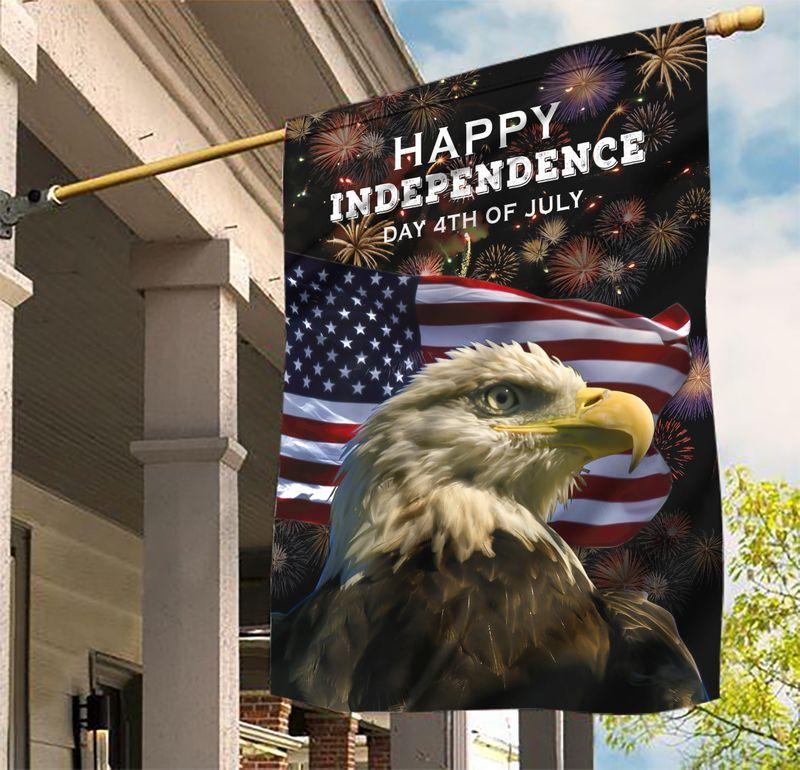 4th Of July Flags Eagle US Happy Independence Day House Flag 4th Of July Holiday House Flag