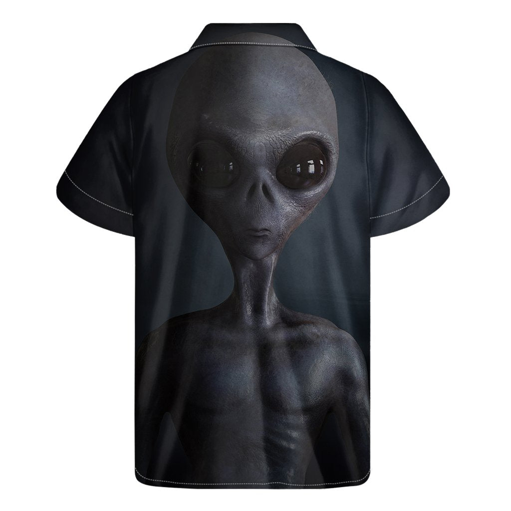 Alien Hawaii Shirt Scary Grey Alien 3D Hawaiian Aloha Shirt Adult Full Print