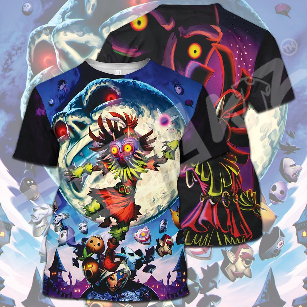  Legend Of Zelda T-shirt Skull Kid Majora's Mask The Moon T-shirt Legend Of Zelda Hoodie 