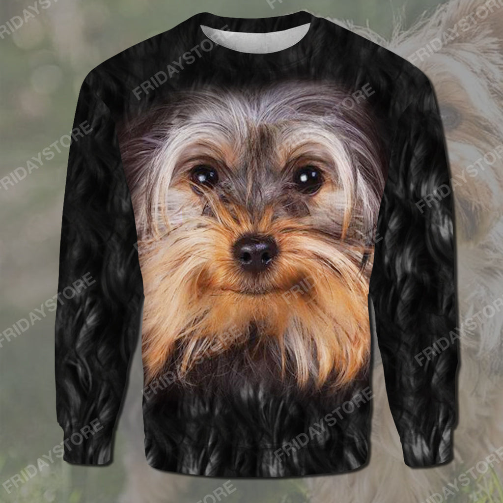 Gifury Dog Hoodie Yorkshire Terrier All Over Print 3D T-shirt Yorkshire Terrier Dog Graphic Shirt Dog Hoodie Sweater Tank 2023